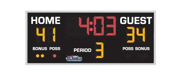 All American Standard Basketball Scoreboard, 8206KT