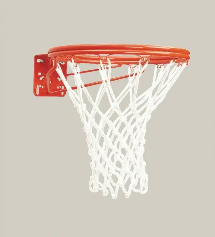 Bison Front Mount Double-Rim Basketball Goal with No-Tie Netlocks, BA37N