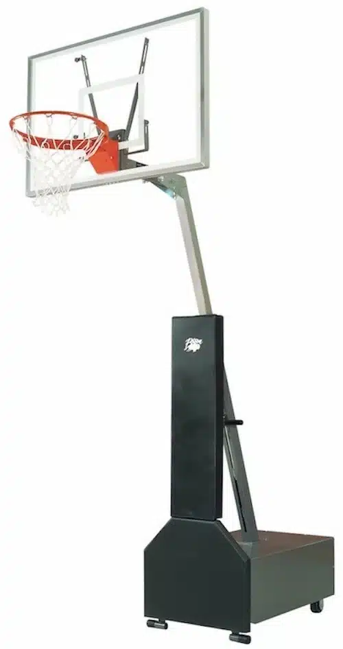 Bison Club Court Acrylic Adjustable Portable Basketball System, BA833