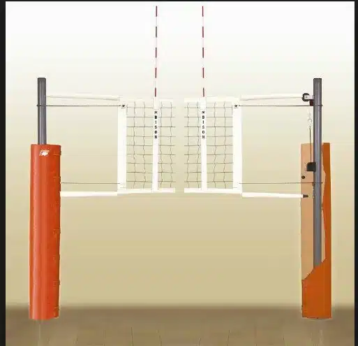 Bison Centerline Elite Aluminum Volleyball System w/o Floor Sockets, VB1000NS