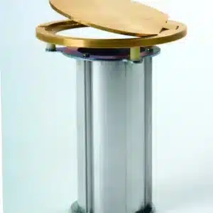 DGS Sports - Bison Floating Floor Socket with Hinged Brass Floor Plate