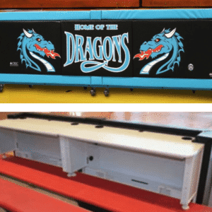 DGS Sports - Fisher 10ft Bleacher Mount Scorers Table