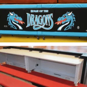 DGS Sports - Fisher 10ft Bleacher Mount Scorers Table